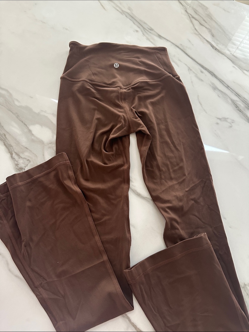 lululemon athletica Brown Boot-Cut Flare Leggings
